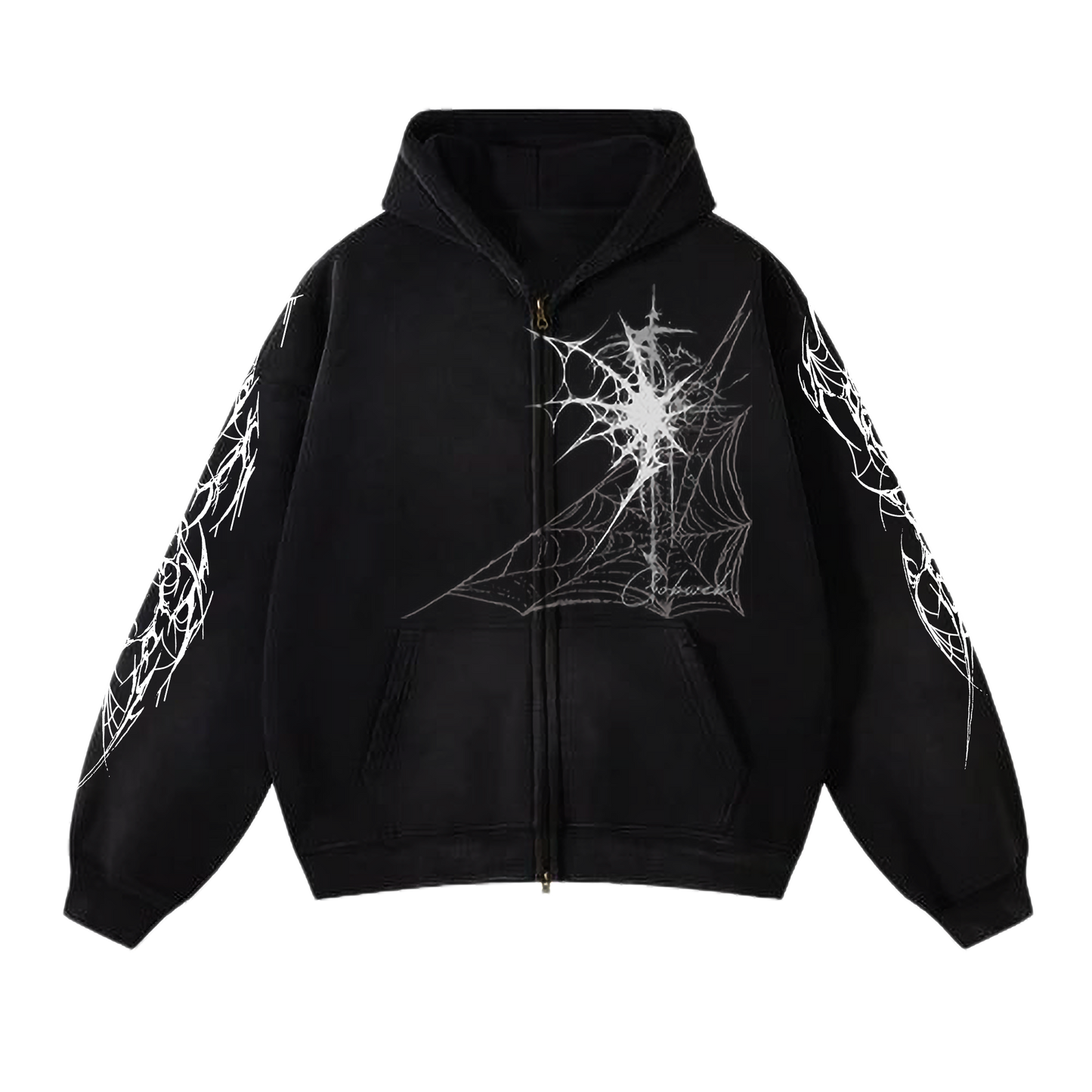 COBWEB ZIP-UP HOODIE
