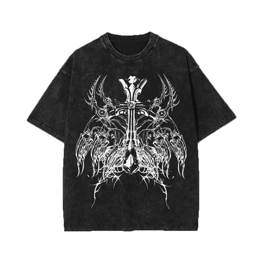 Witches Acid Washed Tee