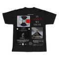 Yeezus Kanye West black oversized streetwear tee front view by Pink Matter