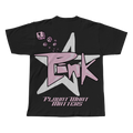 PINK-Y2K TEE Black front