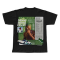 Blonde Frank Ocean black oversized streetwear tee front view by Pink Matter