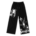 Arachnid baggy pants black streetwear by Pink Matter