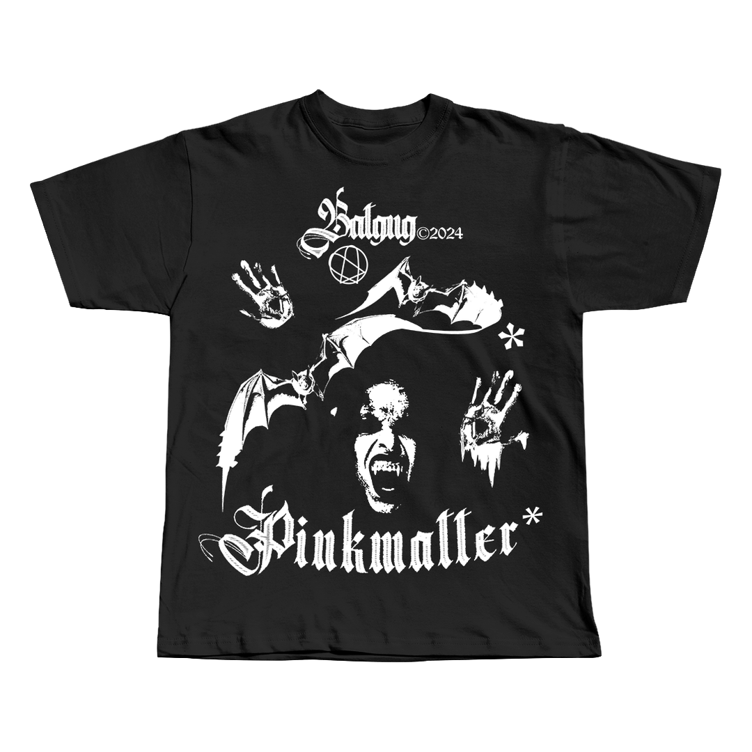Batgang black oversized streetwear tee by Pink Matter