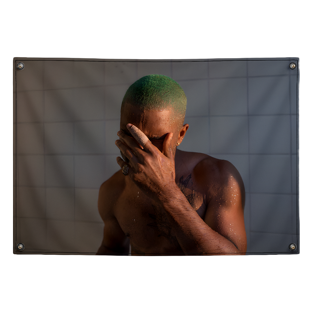 Blonde Frank Ocean tapestry wall flag by Pink Matter