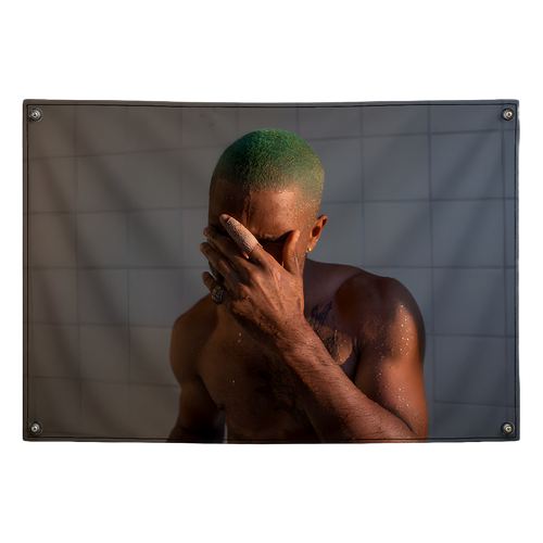 Blonde Frank Ocean tapestry wall flag by Pink Matter