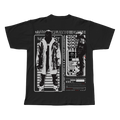 Narcissist V2 Playboi Carti black oversized streetwear tee back view by Pink Matter