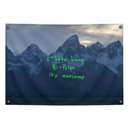 ye Kanye West tapestry wall flag by Pink Matter