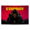 Starboy The Weeknd tapestry wall flag by Pink Matter