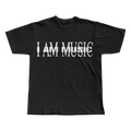 I AM MUSIC TEE Black