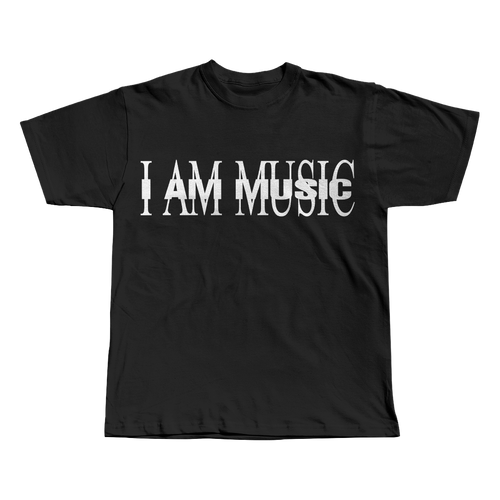 I AM MUSIC TEE Black