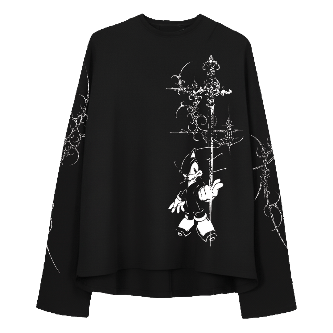Shadow Sigil full sleeve streetwear tee by Pink Matter