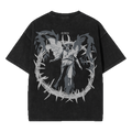 Ascendant acid washed vintage oversized streetwear tee back view by Pink Matter
