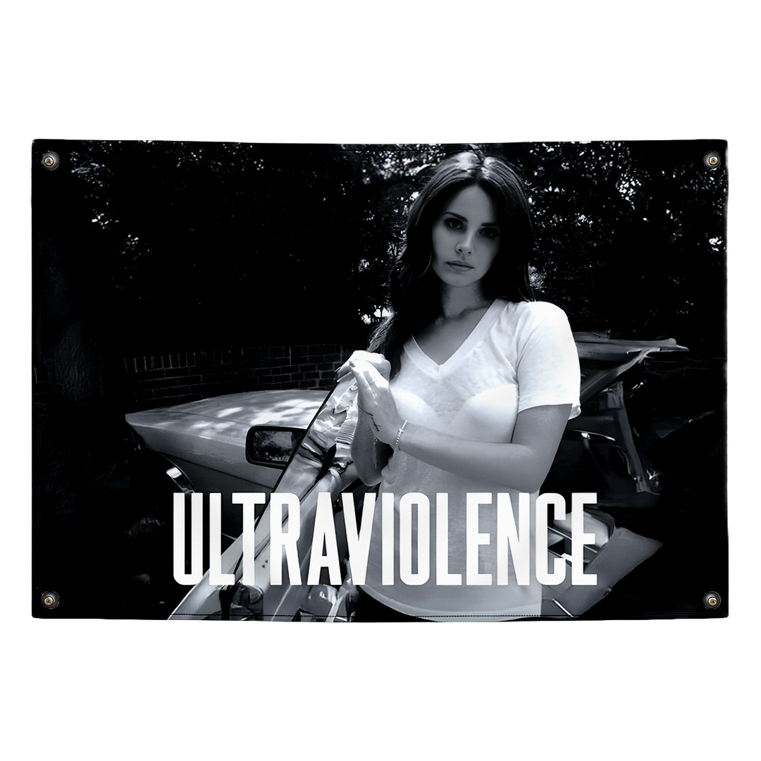 Ultraviolence Lana Del Rey tapestry wall flag by Pink Matter