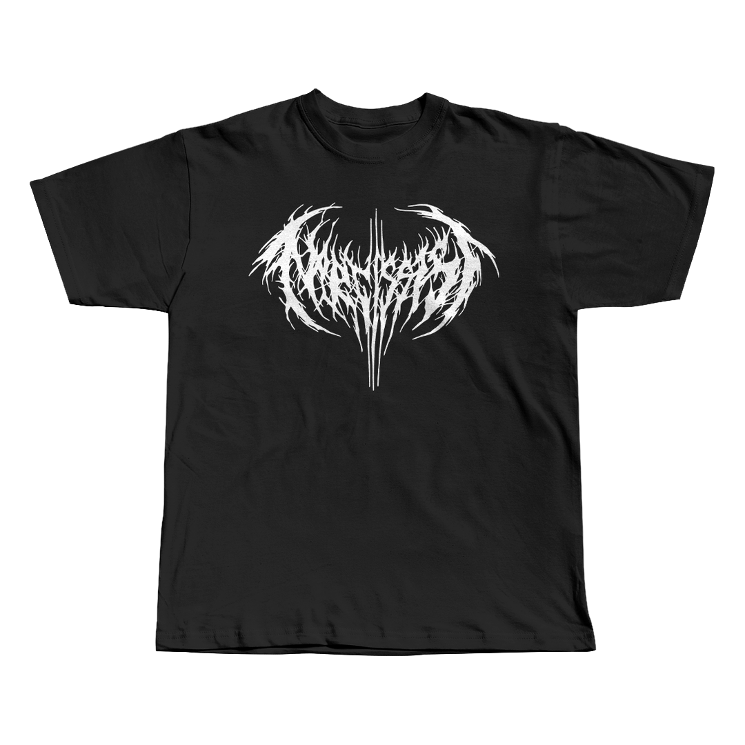 Narcissist V3 Playboi Carti black oversized streetwear tee front view by Pink Matter