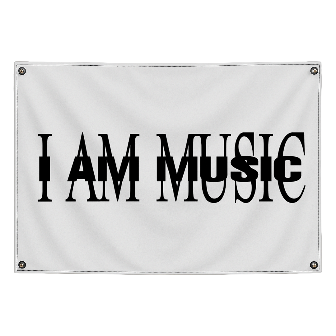 I Am Music Playboi Carti tapestry wall flag by Pink Matter