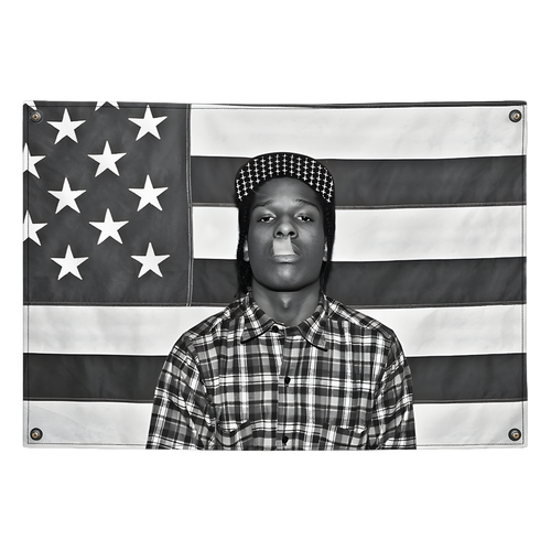 ASAP Rocky tapestry wall flag by Pink Matter