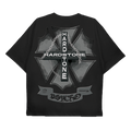 Hardstone Psycho Don Toliver black oversized streetwear tee back view by Pink Matter