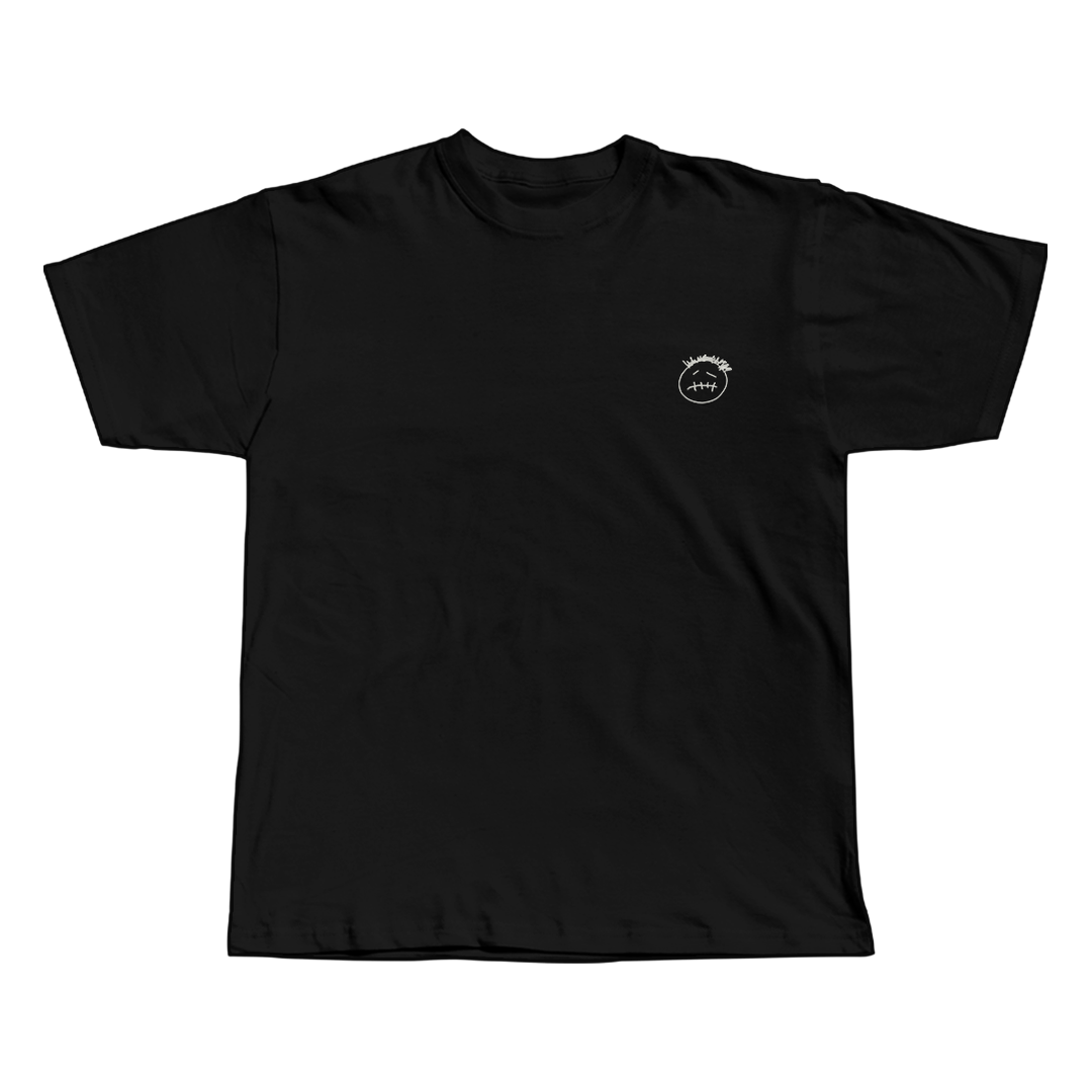 Jackboys Travis Scott black oversized streetwear tee front view by Pink Matter