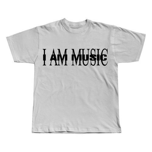 I Am Music Playboi Carti white oversized streetwear tee by Pink Matter