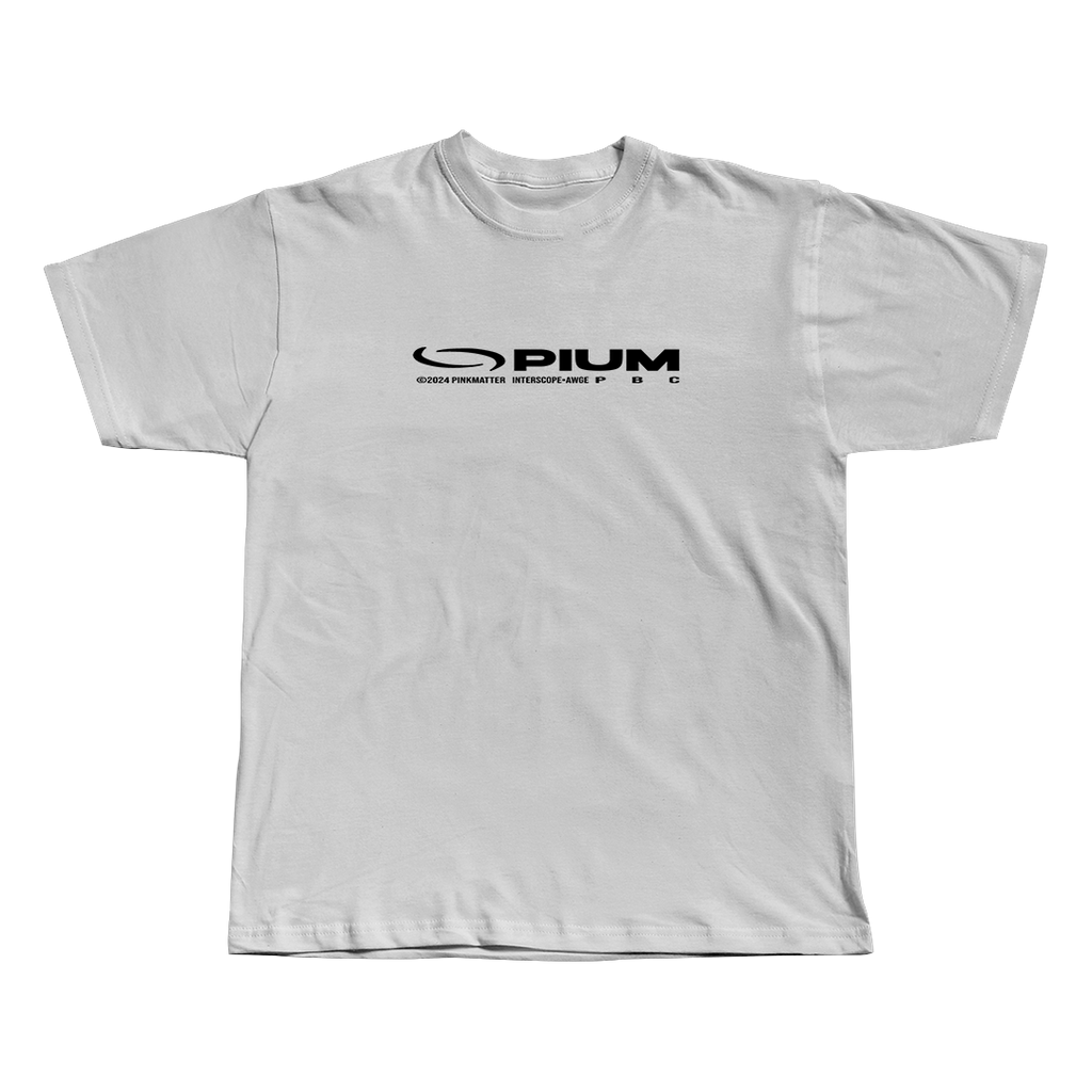 Opium Playboi Carti black oversized streetwear tee back view by Pink Matter