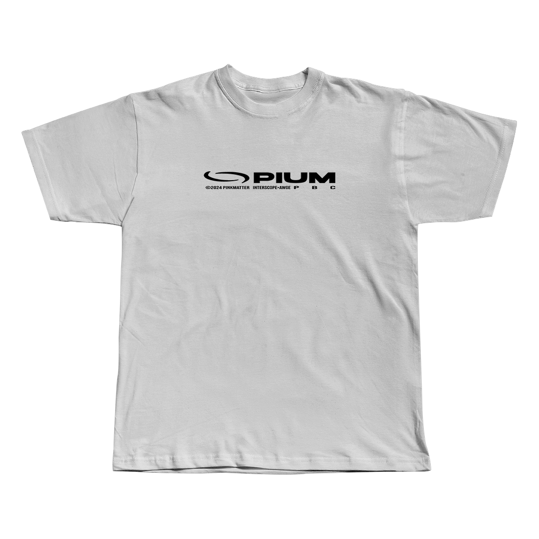 Opium Playboi Carti black oversized streetwear tee back view by Pink Matter