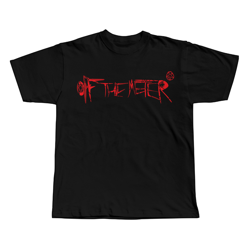 More Chaos Ken Carson black oversized streetwear tee front view by Pink Matter