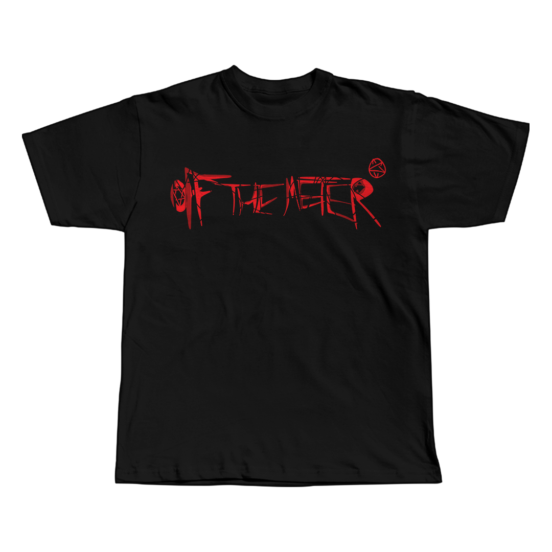 More Chaos Ken Carson black oversized streetwear tee front view by Pink Matter