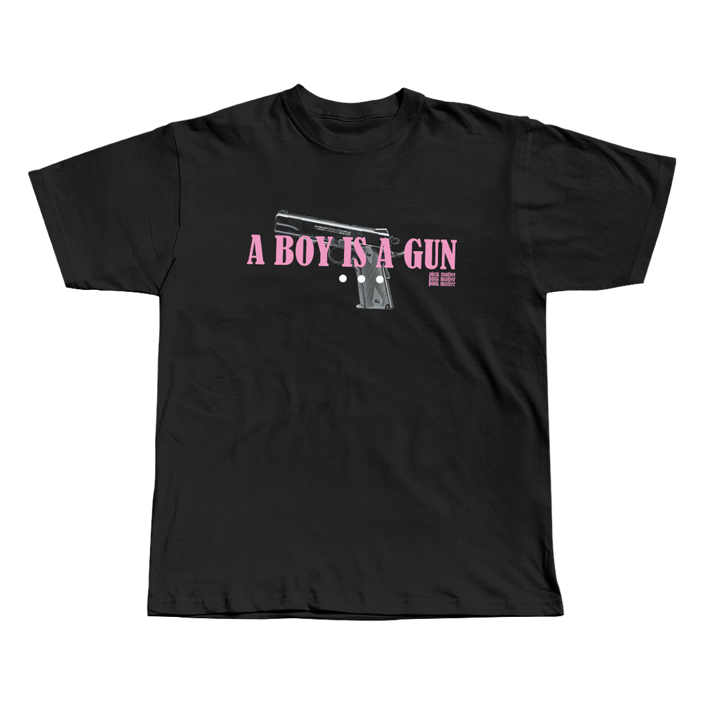 IGOR Tyler The Creator black oversized streetwear tee front view by Pink Matter
