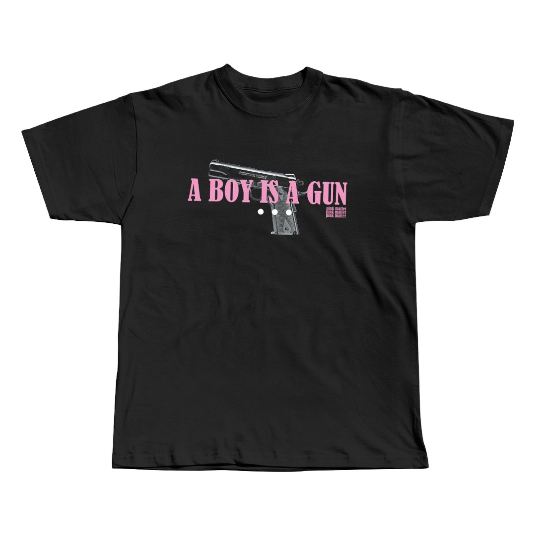 IGOR Tyler The Creator black oversized streetwear tee front view by Pink Matter