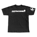 Antagonist Playboi Carti black oversized streetwear tee front view by Pink Matter