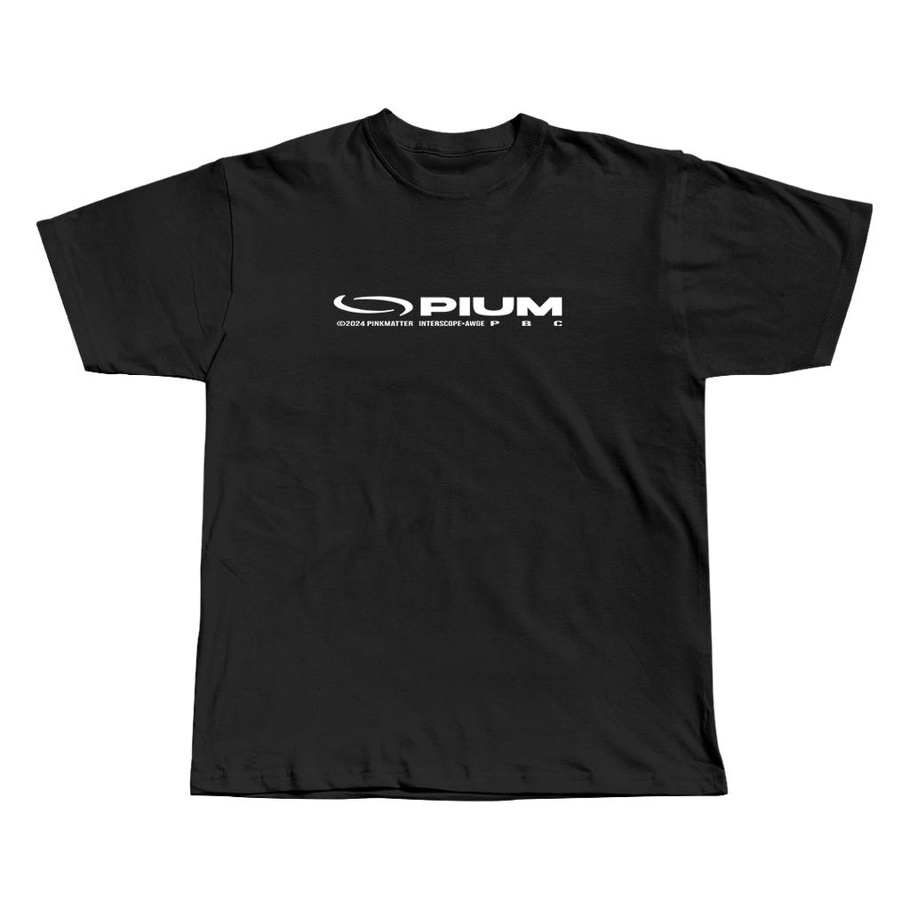 Opium Playboi Carti black oversized streetwear tee detail by Pink Matter