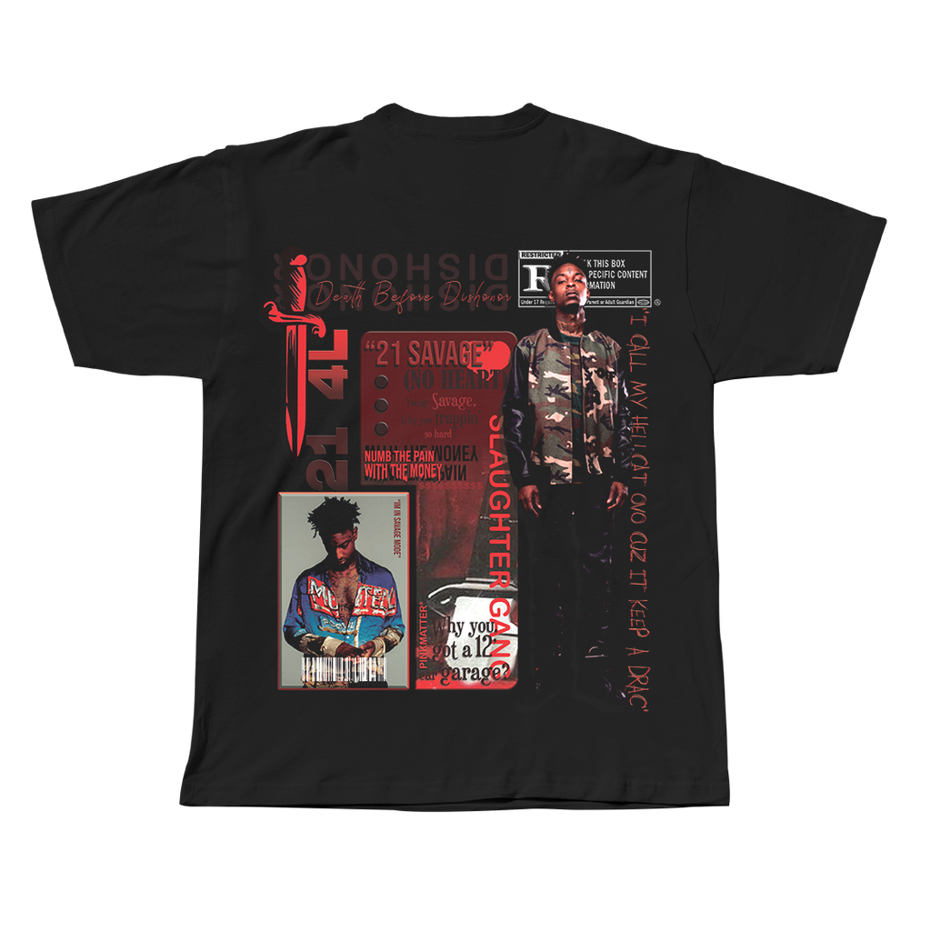 21 SAVAGE TEE - Pink Matter