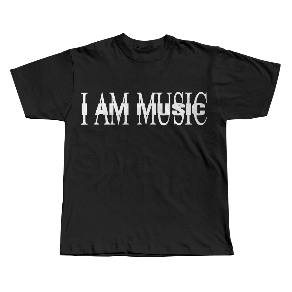 I AM MUSIC TEE Black