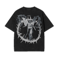 Ascendant acid washed vintage oversized streetwear tee back view by Pink Matter