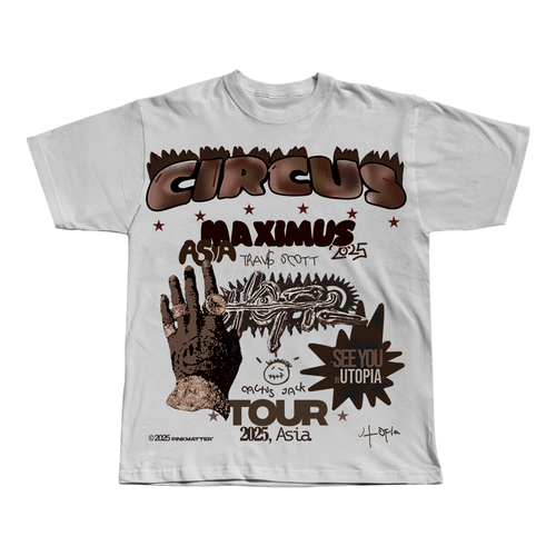 Travis Scott CIRCUS MAXIMUS TEE サイズM Circus Maximus Travis Scott Oversized T-Shirt | Pink Matter