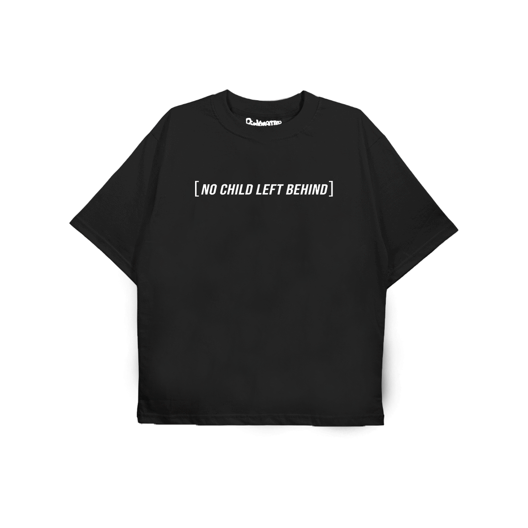 DONDA Kanye West black oversized streetwear tee front view by Pink Matter