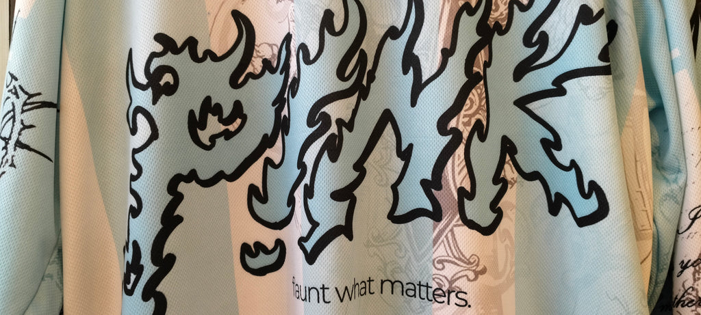Aqua Flame jersey styled by Pink Matter
