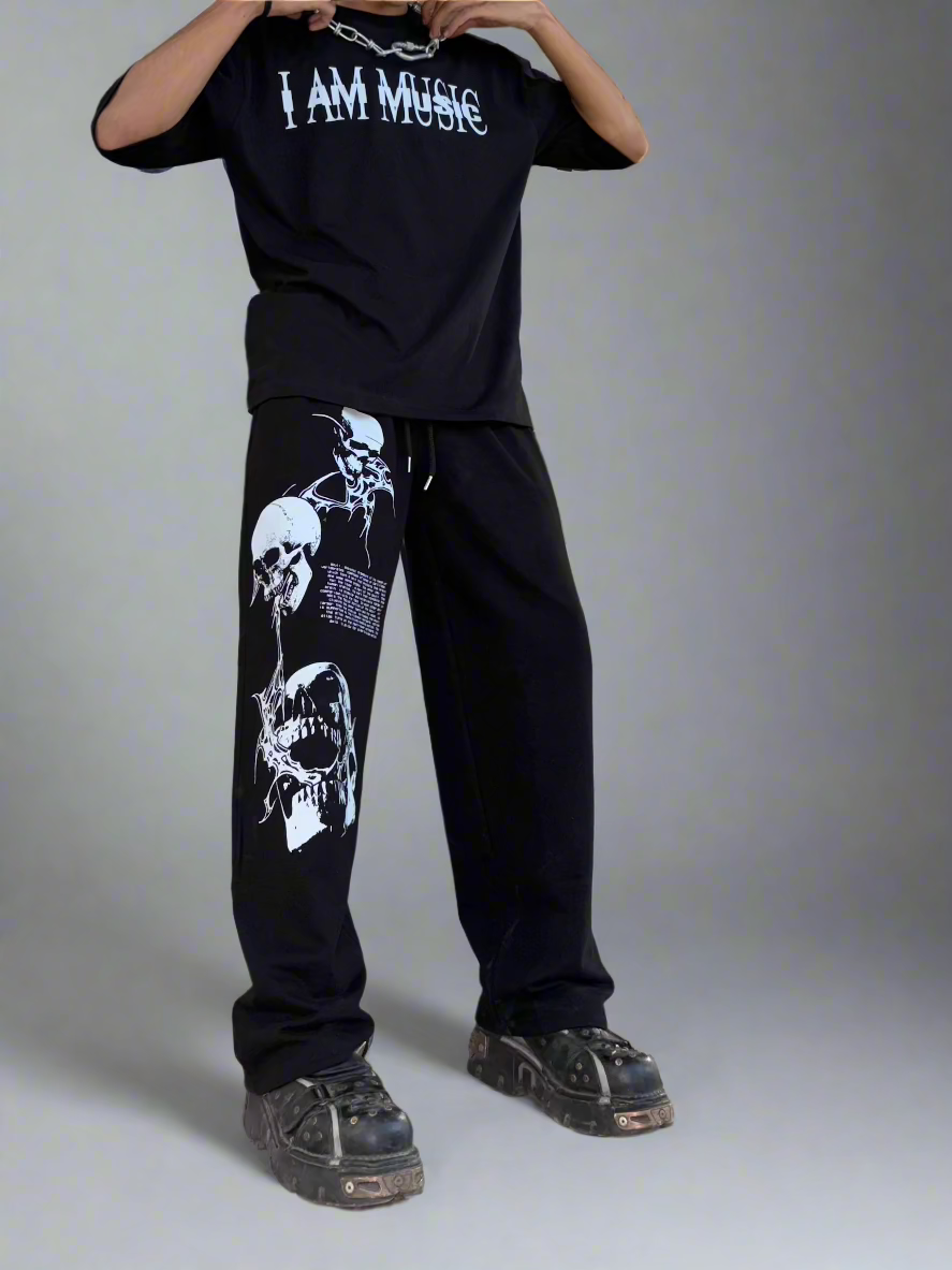 CRANIUM BAGGY PANTS - Pink Matter