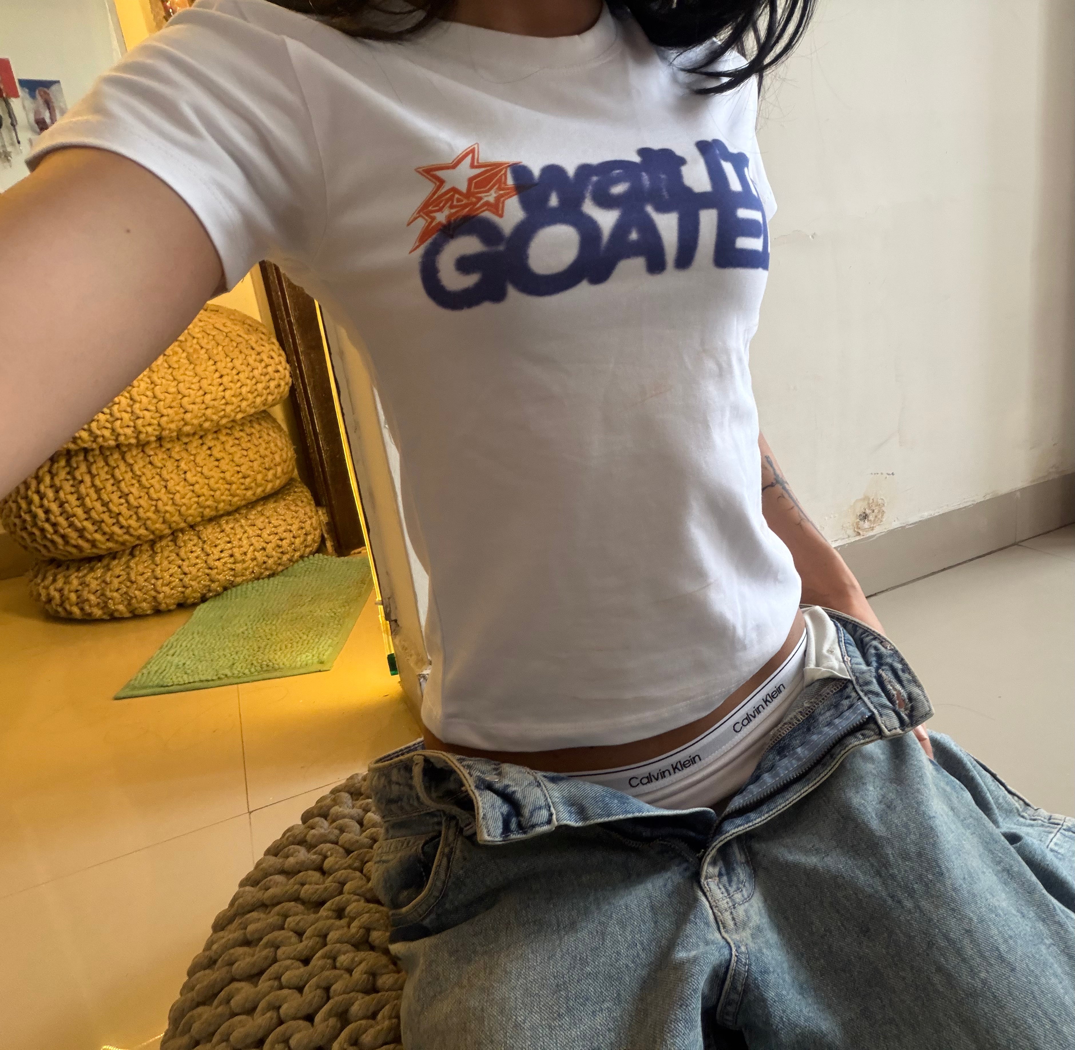 Wait I'm Goated Baby Tee