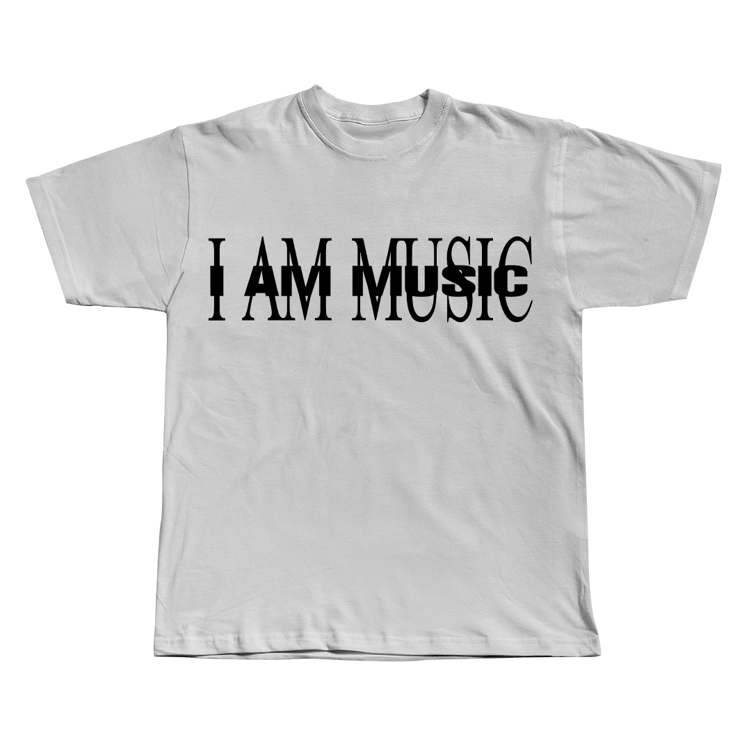 I AM MUSIC TEE White