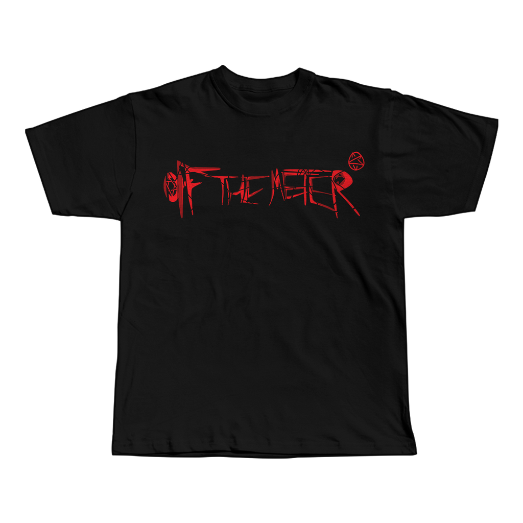 More Chaos Ken Carson black oversized streetwear tee front view by Pink Matter