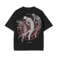 Trinity acid washed vintage oversized streetwear tee back view by Pink Matter
