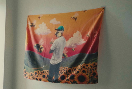 Flower Boy Tyler, The Creator Flag - Pink Matter