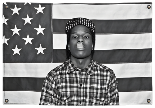 ASAP Rocky rapper wall tapestry flag hip hop decor Pinkmatter