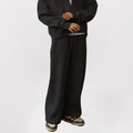 Basic Black Sweatpants – 360 GSM Baggy Fit