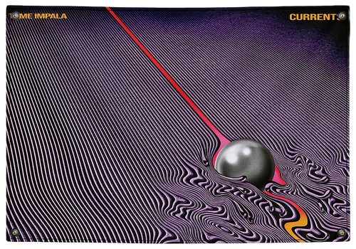 Currents Tame Impala tapestry wall flag by Pink Matter