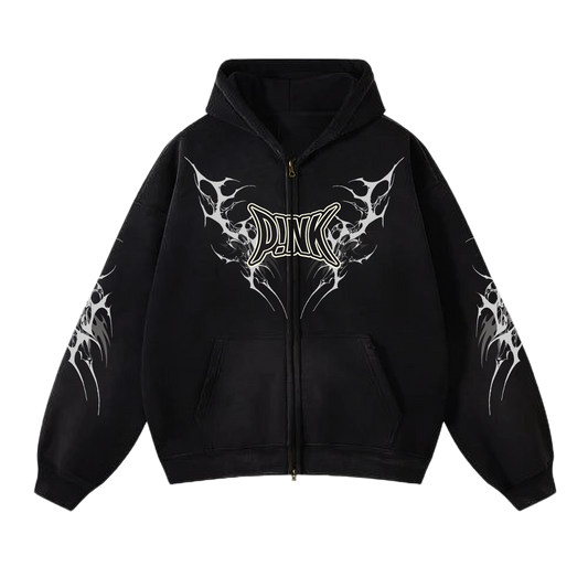 PINK SIGIL ZIP-UP HOODIE