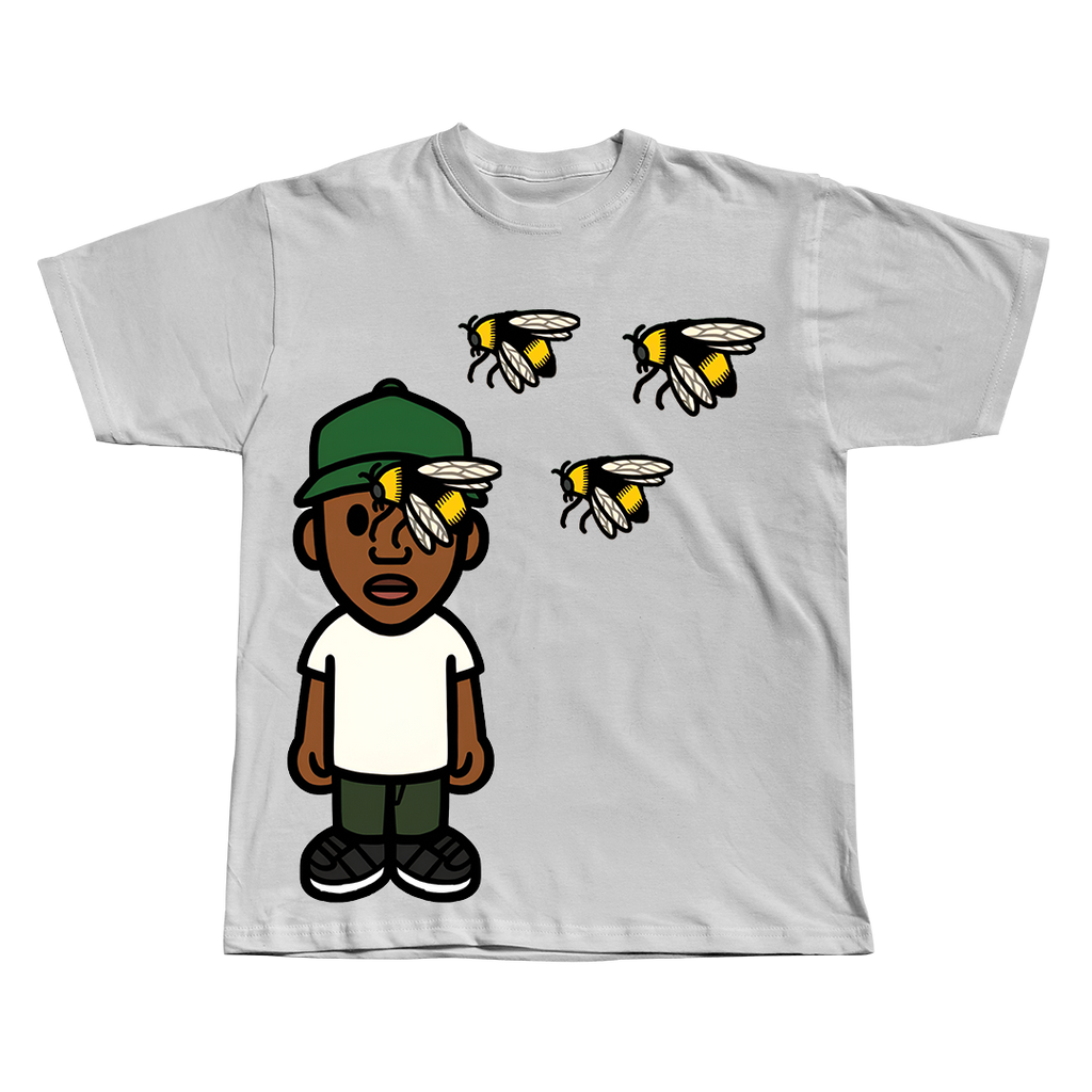 Flower Boy Tyler The Creator black oversized streetwear tee by Pink Matter