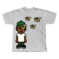 Flower Boy Tyler The Creator black oversized streetwear tee by Pink Matter