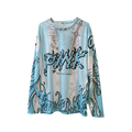 Aqua Flame full sleeve sporty jersey by Pink Matter